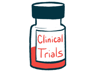 A half-filled bottle labeled 