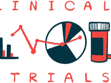 A bar graph, a line graph, a pie chart, and a pill bottle are seen sandwiched between the words 