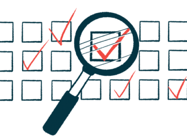 A magnifying glass enlarges a box with a check mark in it.