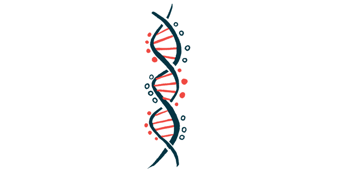 An illustration shows a DNA strand.