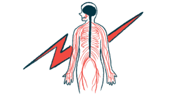 The outline of a person shows the central nervous system.