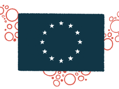 A flag of the European Union is shown.